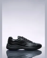 Prada America's Cup Leather Sneakers Black