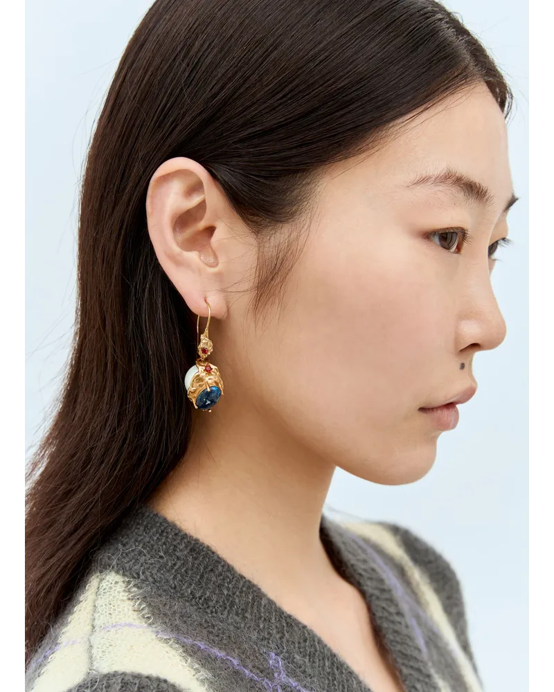 Marni Pearl Drop Earrings Gold