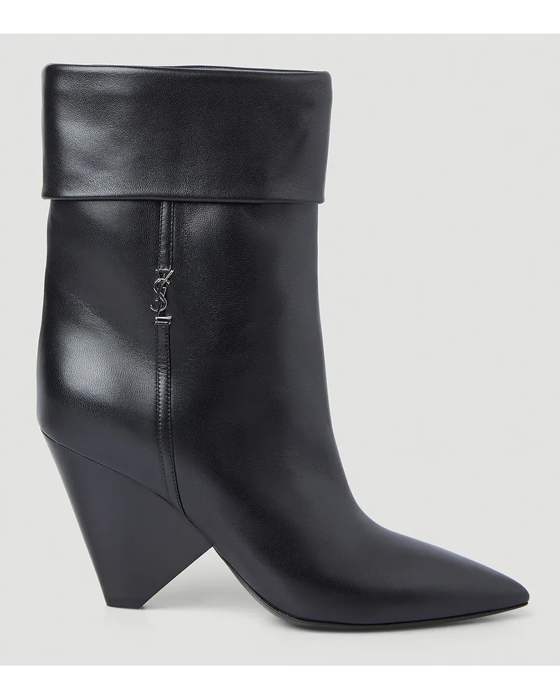 Saint Laurent Niki Monogram Boots Black