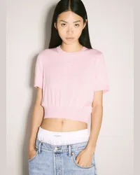 Alexander Wang Wool Crop Top Pink