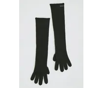 Long Cashmere Knit Gloves