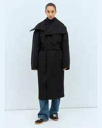 J.W.Anderson Wool Wrap Coat Black