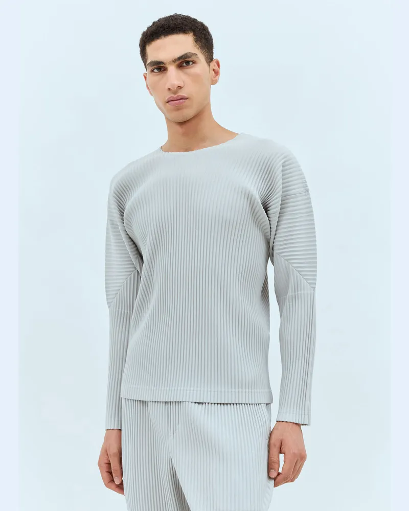 Issey Miyake Pleated Long Grey