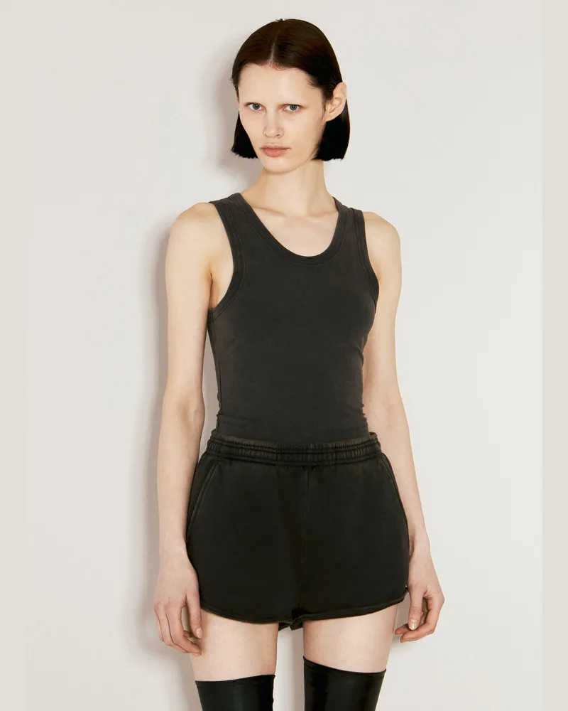 Entire Studios Cropped Tank Top Black