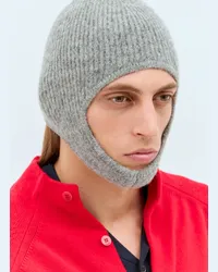 Jacquemus La Capuche Gros Grain Beanie Hat Grey