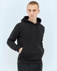 Stone Island Logo Patch Hooded Sweatshirt Black