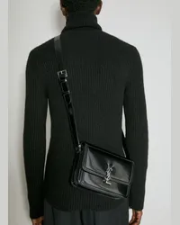 Saint Laurent Solferino Medium Crossbody Bag Black