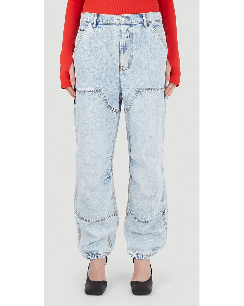 Alexander Wang Double Front Carpenter Jeans Blue