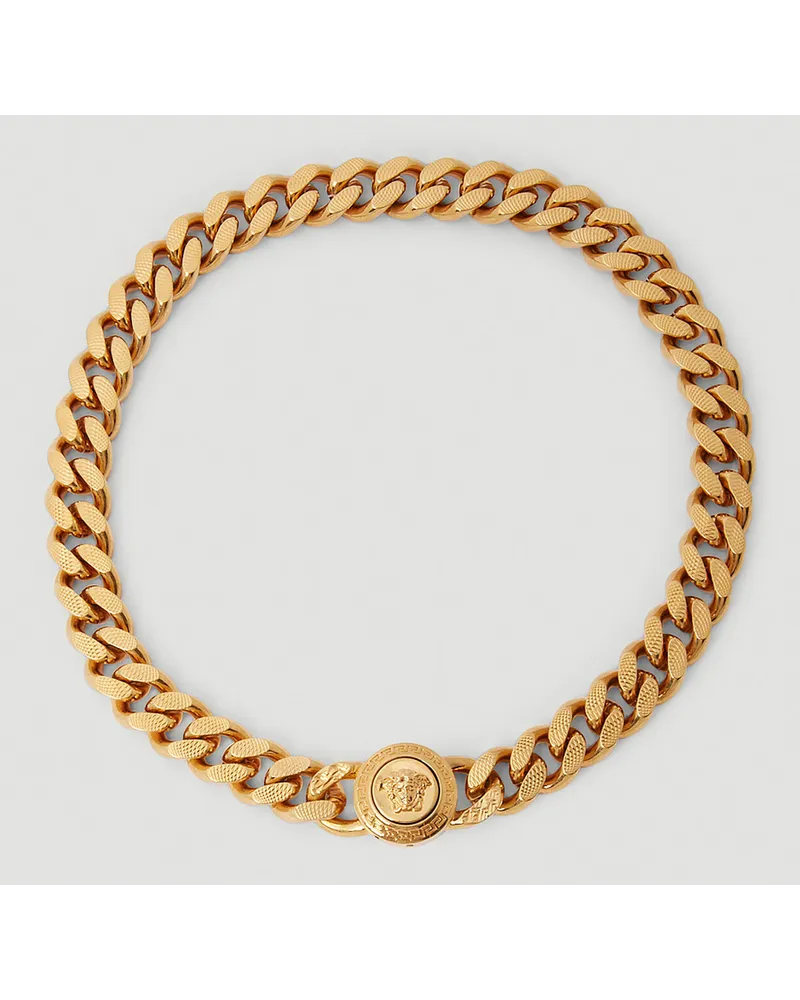 Versace Medusa Chain Necklace Gold