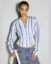 Our Legacy Pleated Blouse Blue