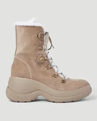 Moncler Resile Trek Ankle Boots Beige