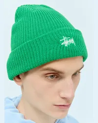 Stüssy Basic Cuff Beanie Hat Green