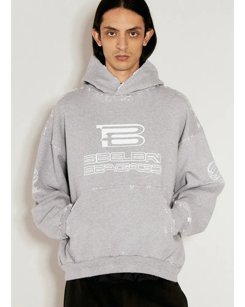 Balenciaga Ai Generated Hooded Sweatshirt Grey