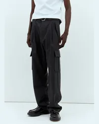 Prada Flannel Cargo Pants Grey