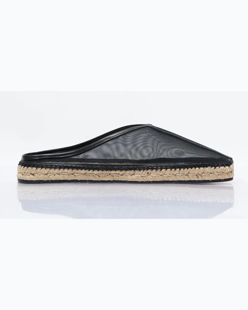 Totême The Espadrille Slippers Black