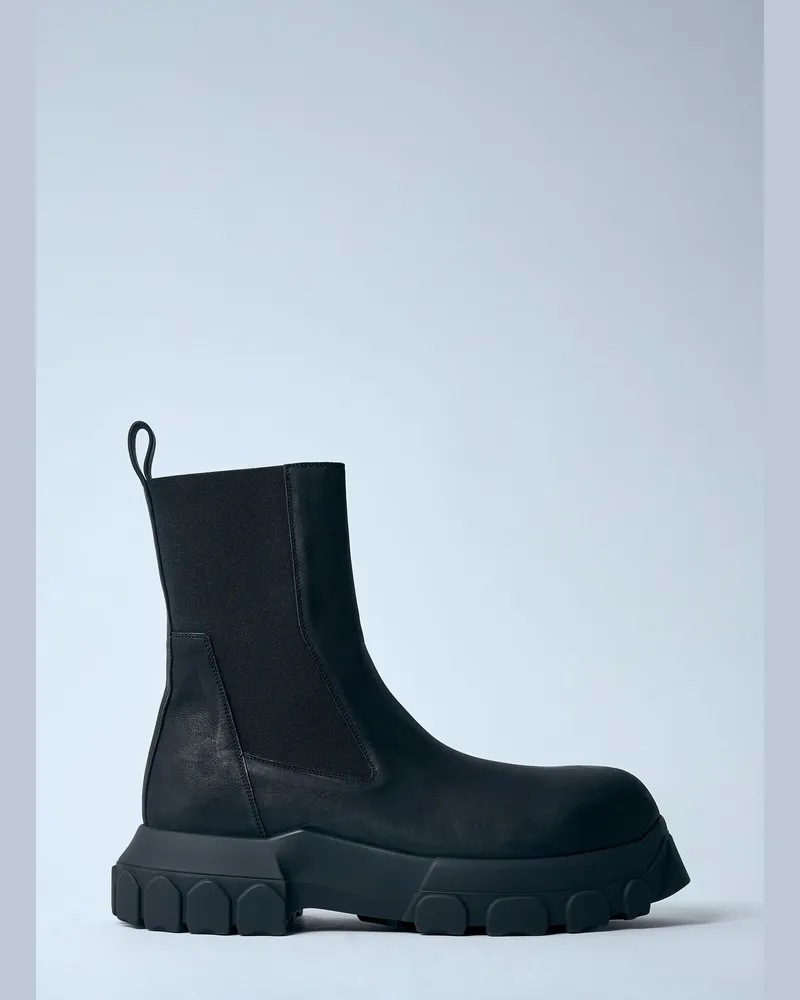 Rick Owens Beatle Bozo Tractor Boots Black