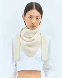 Jacquemus Le Chale Gros Grain Scarf White