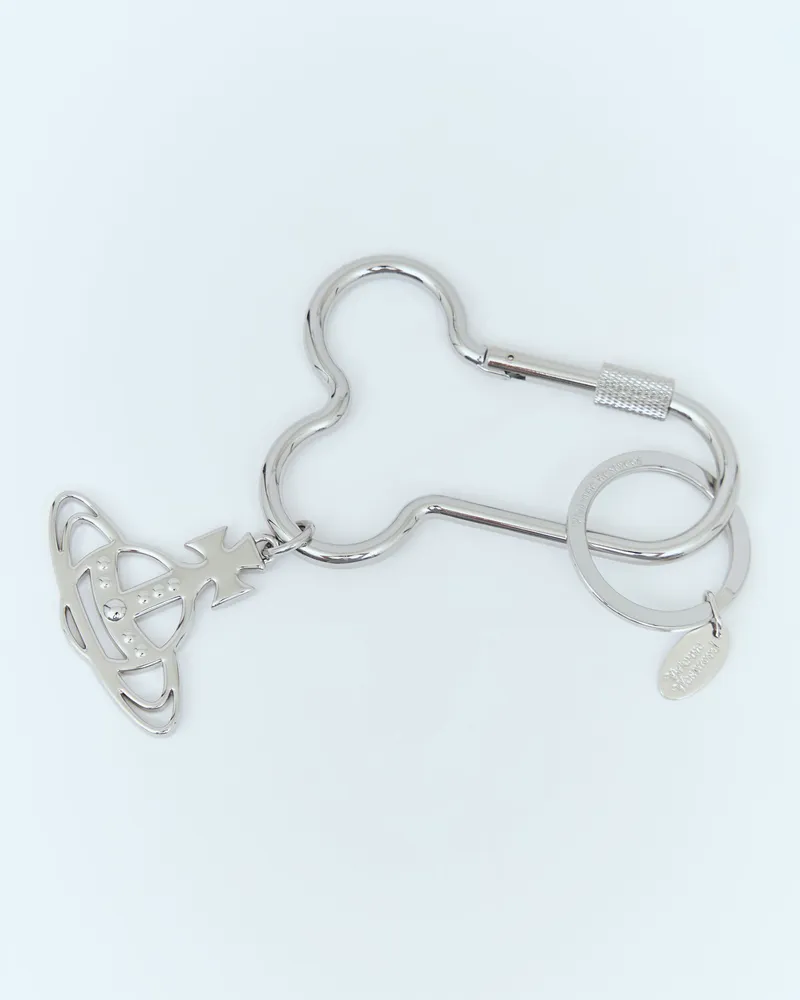 Vivienne Westwood Penis Carabiner Keyring Silver