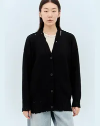 Marni Dishevelled Cotton Cardigan Black