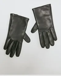 Saint Laurent Cassandre Short Gloves Black