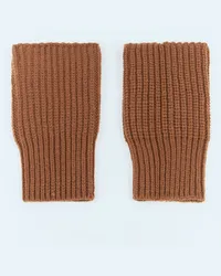 Dries van Noten Wool Cuffs Brown