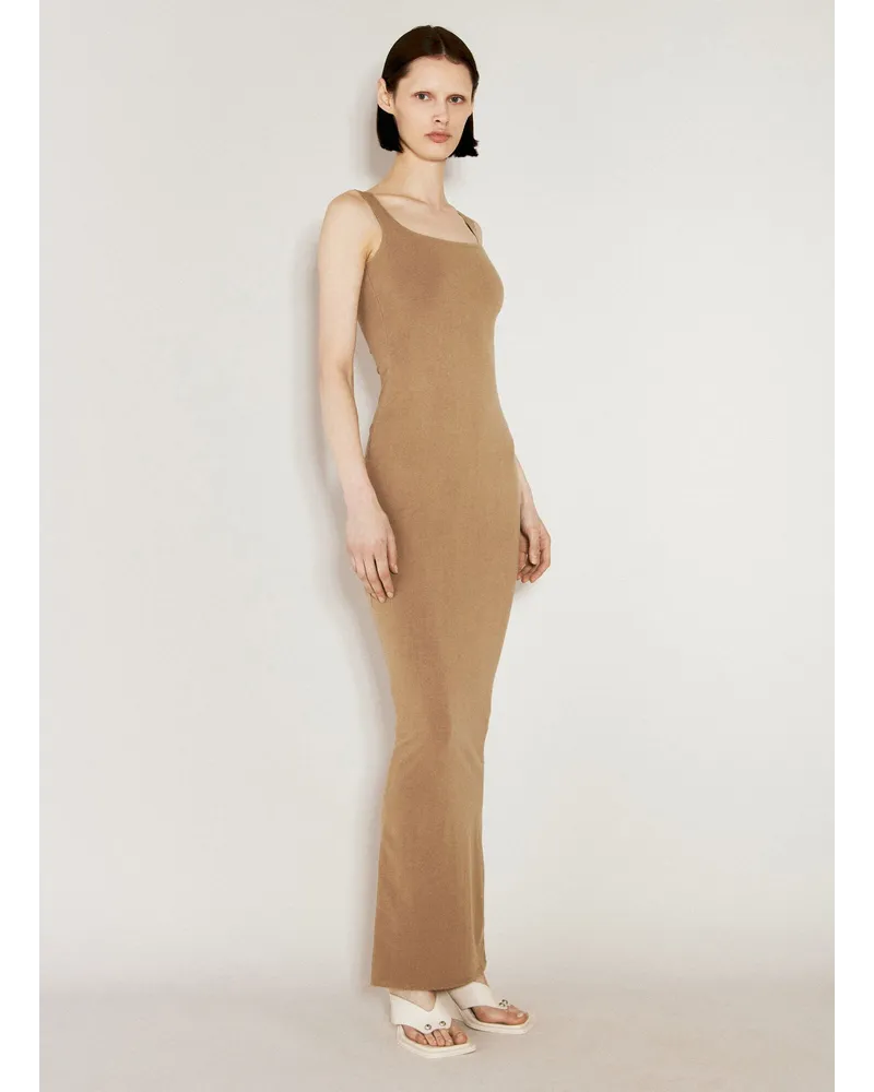 Entire Studios Square Neck Maxi Dress Brown