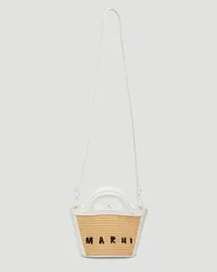 Marni Tropicalia Micro Tote Bag White