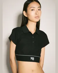 Alexander Wang Cheerleader Crop Top Black