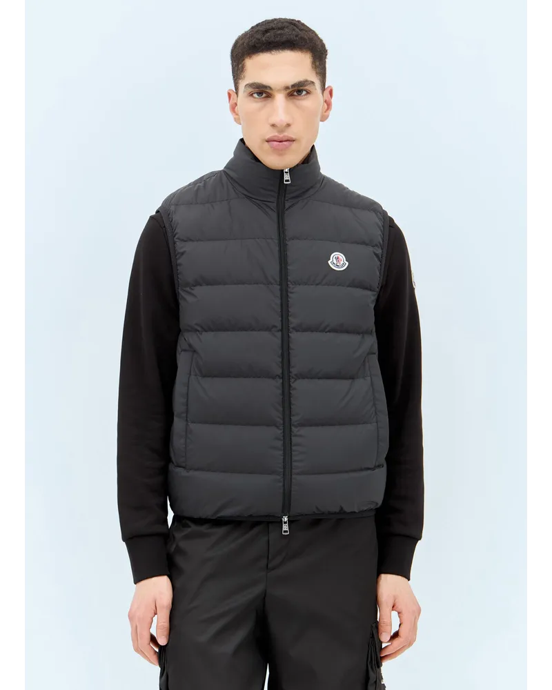 Moncler Contrin Down Gilet Black