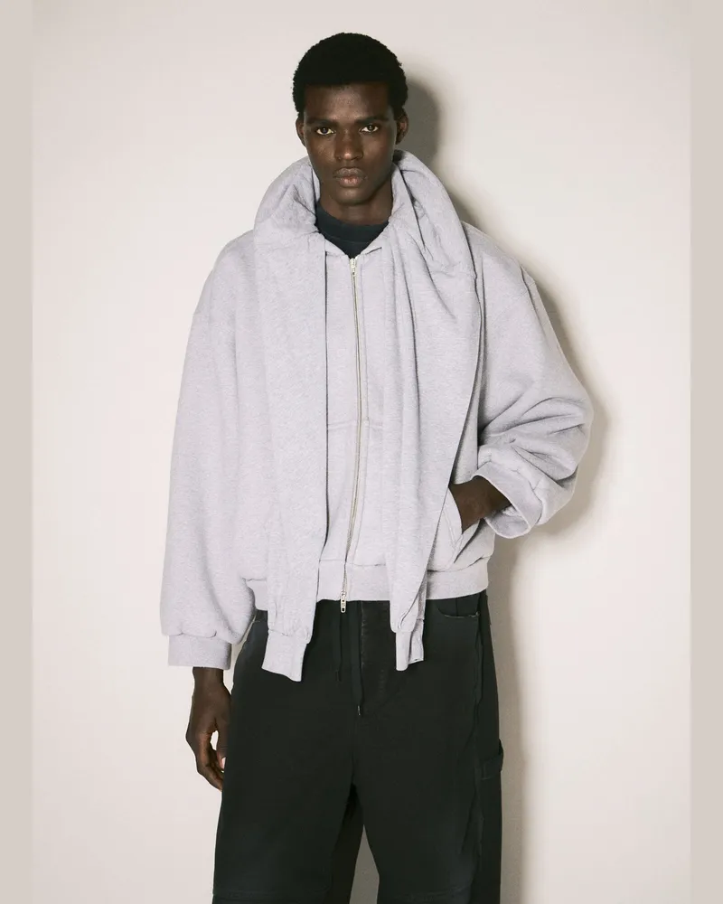 Balenciaga Incognito Hooded Sweatshirt Grey