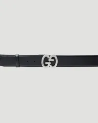 Gucci Interlocking G Buckle Belt Black