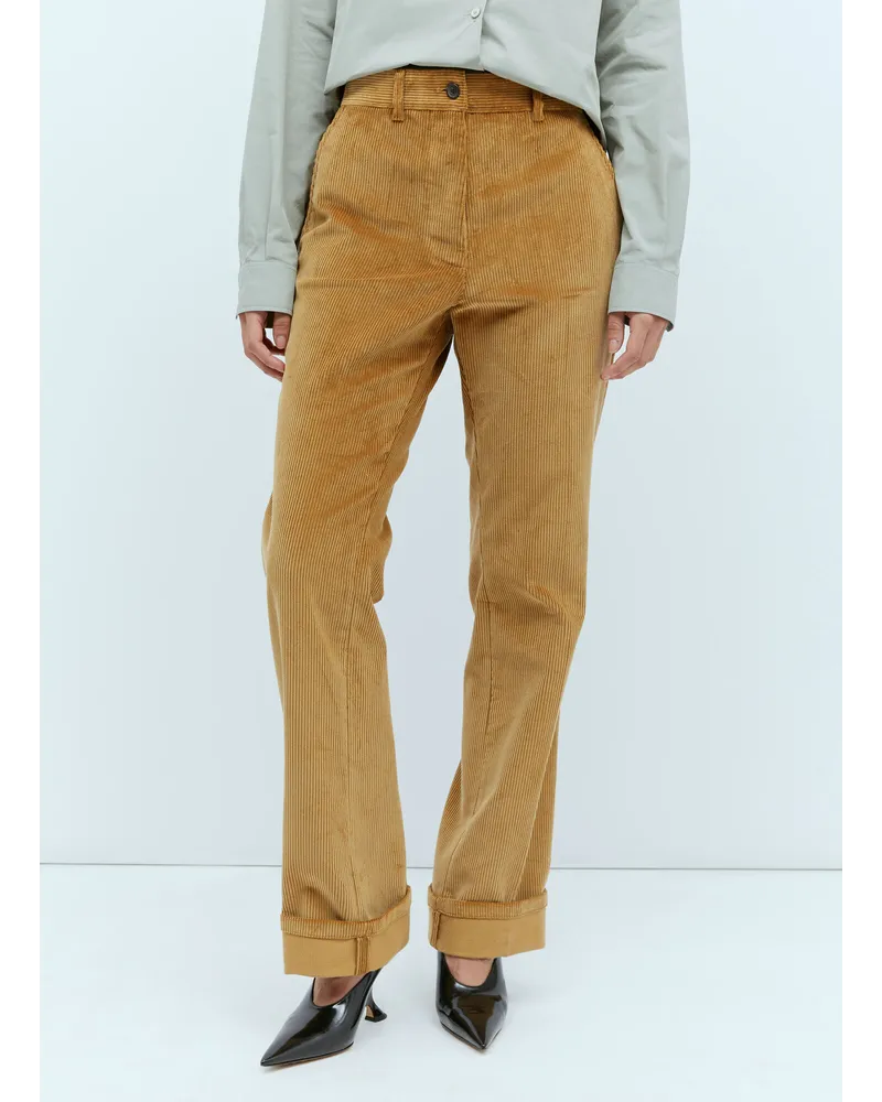 Miu Miu Corduroy Pants Brown