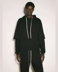 DRKSHDW by Rick Owens Hustler Hooded T Black