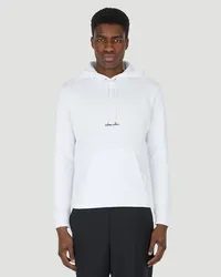 Saint Laurent Rive Gauche Hooded Sweatshirt White