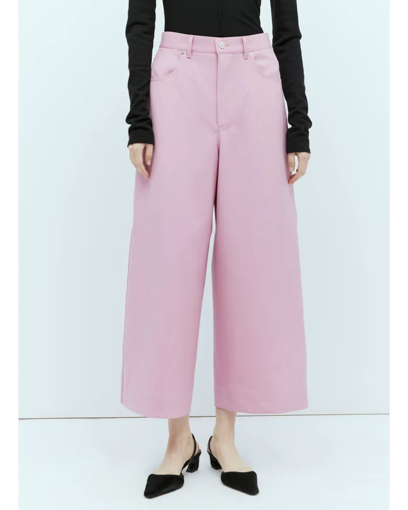 Gucci Wool Drill Pants Pink