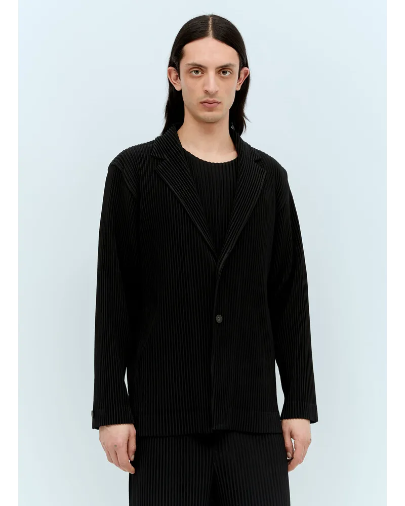 Issey Miyake Pleated Blazer Black