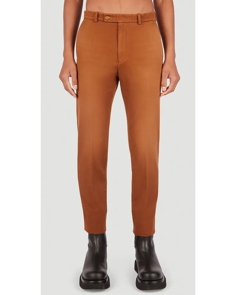 Gucci Regular Fit Pants Brown