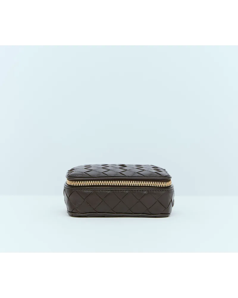 Bottega Veneta Intrecciato Jewelry Case Brown