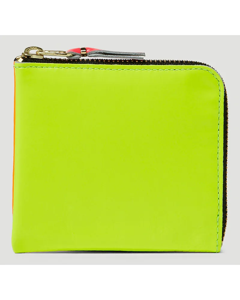 Comme des Garçons Super Fluorescent Zip Wallet Yellow