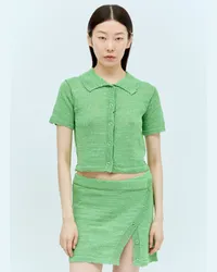 Acne Studios Cropped Cardigan Green