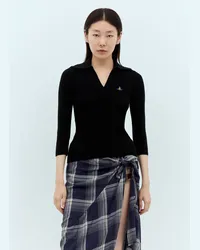 Vivienne Westwood Marina Polo Top Black