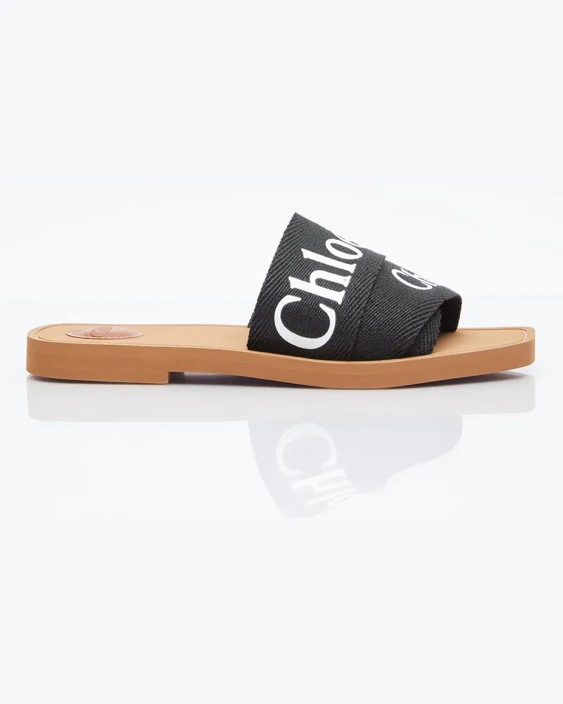 Chloé Woody Slides Black