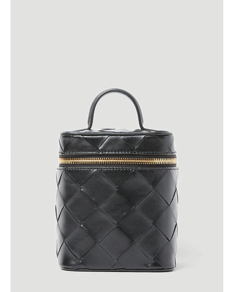 Bottega Veneta Intrecciato Vanity Case Black