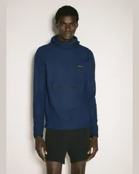 District Vision Hooded Running Mudlayer Sweater Navy