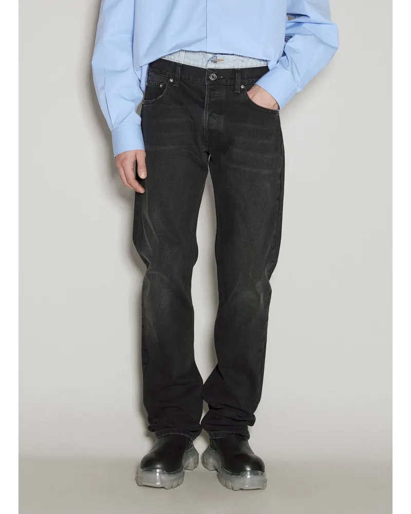 VTMNTS Double Waist Jeans Black