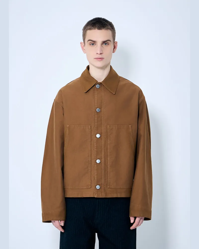 Prada Cotton Twill Jacket Camel