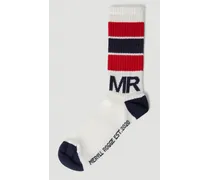 Logo Striped Socks