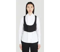 Double Breasted Cropped Waistcoat