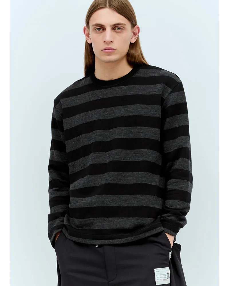 Junya Watanabe Striped Long Black