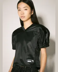 Alexander Wang Fitted Football Top Black